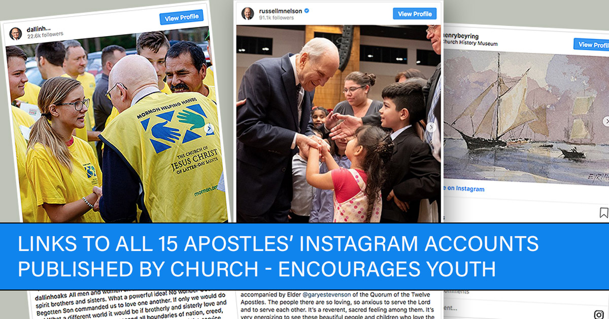 Featured image for “Church Publishes Links to All 15 Apostles’ Instagram Accounts”