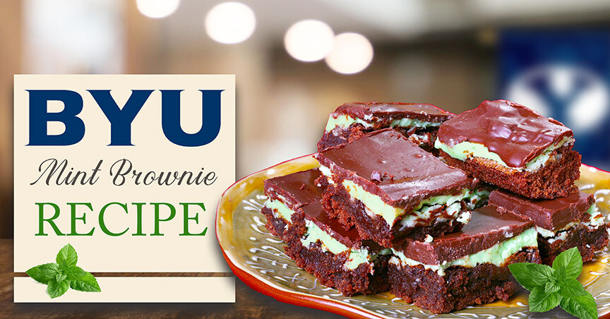 Featured image for “BYU Mint Brownie Recipe – Famous Favorites”