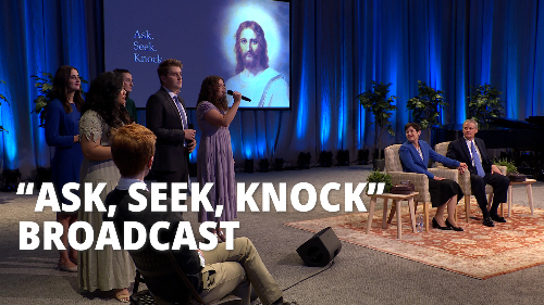 Featured image for “Elder and Sister Bednar Invite Young Adults to “Ask, Seek, Knock” to Find Answers to Life’s Questions”