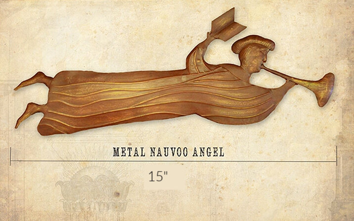 Metal Nauvoo Temple Angel