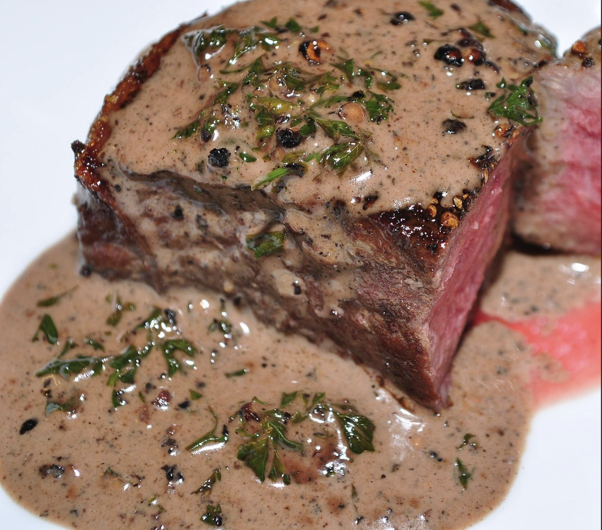 Fetching Filet with Peppercorn Cream Sauce - The Pioneer Plate 