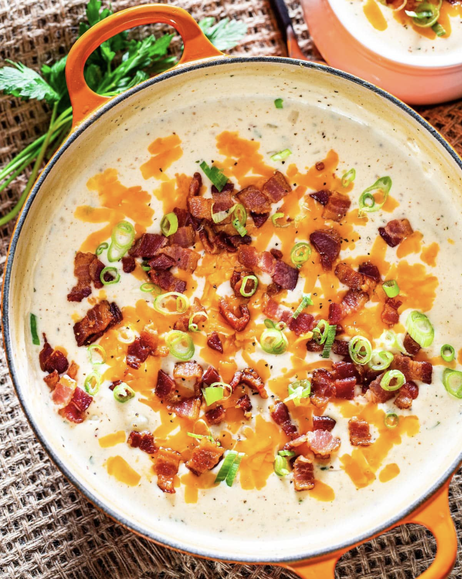 Lucy's Loaded Baked Potato Soup - The Pioneer Plate