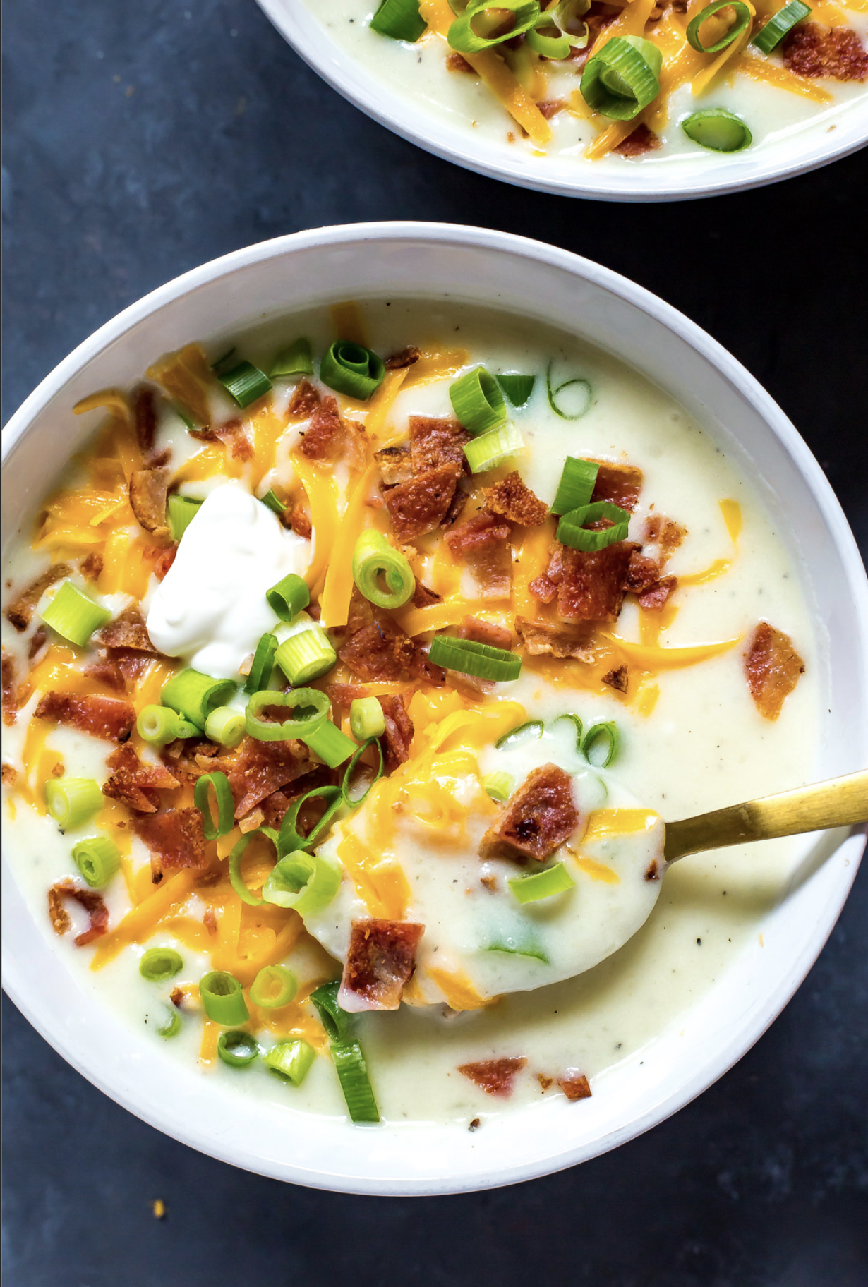 Lucy's Loaded Baked Potato Soup - The Pioneer Plate