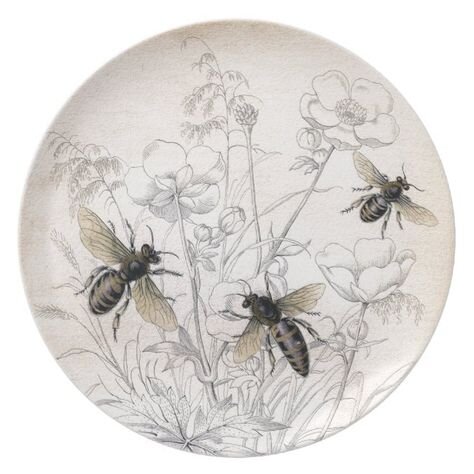?LOVE LOVE LOVE - Adorable Bee, Beehive and Honeycomb Plates