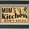 LARGE 11" X 17" I Mom's Kitchen Mom's Rules I Poster Art - Image 3