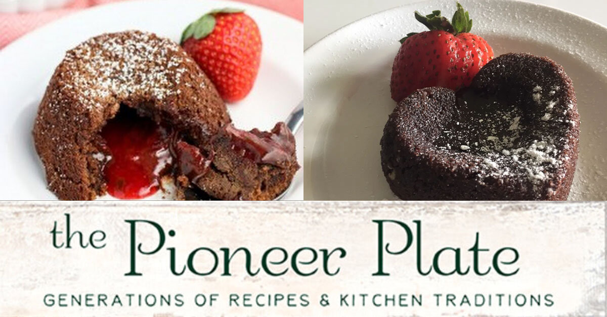 Featured image for “Marry Me Mini Chocolate Strawberry Lava Cake – The Pioneer Plate”