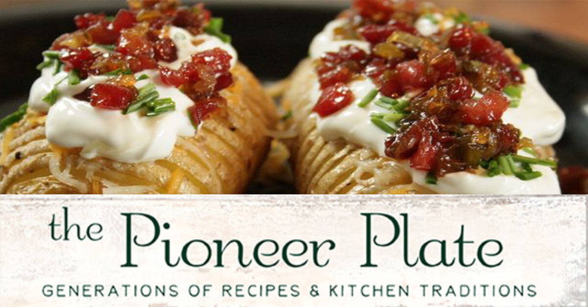 Featured image for “Love At First Sight Loaded Hasselback Potatoes – The Pioneer Plate”