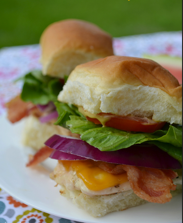 Grilled Chicken Bacon Sliders - Pioneer Plate gameday delicious foodie football recipes Superbowl foodcoma goodeats yummy bacon cheese love lds nauvoo youth mormon sliders10.png