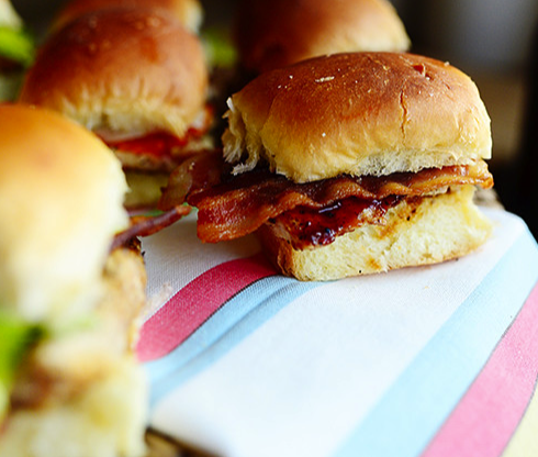 Grilled Chicken Bacon Sliders - Pioneer Plate gameday delicious foodie football recipes Superbowl foodcoma goodeats yummy bacon cheese love lds nauvoo youth mormon sliders3.png