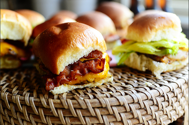 Grilled Chicken Bacon Sliders - Pioneer Plate gameday delicious foodie football recipes Superbowl foodcoma goodeats yummy bacon cheese love lds nauvoo youth mormon sliders6.png