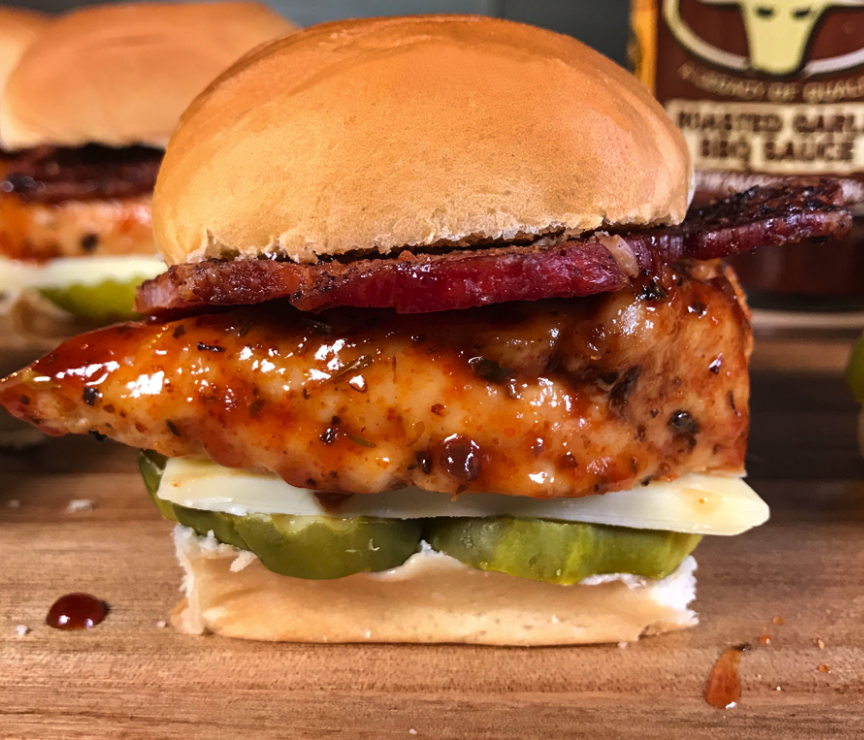Grilled Chicken Bacon Sliders - Pioneer Plate gameday delicious foodie football recipes Superbowl foodcoma goodeats yummy bacon cheese love lds nauvoo youth mormon sliders7.png