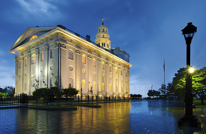 The Nauvoo Temple was reconstructed to almost exact specifications as the original Temple. Original building drawings done by William Weeks were used to rebuild the Nauvoo Temple.