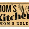 LARGE 11" X 17" I Mom's Kitchen Mom's Rules I Poster Art - Image 2