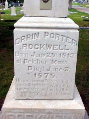 Headstone of Orrin Porter Rockwell