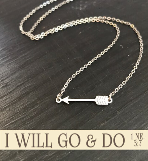 " I Will Go &amp; Do" Arrow Necklace I 2020 Youth Theme