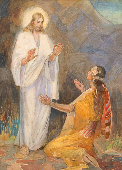 Touch Me Not,&nbsp;1939, oil on canvas,  Minerva Teichert Brigham Young University Museum of Art