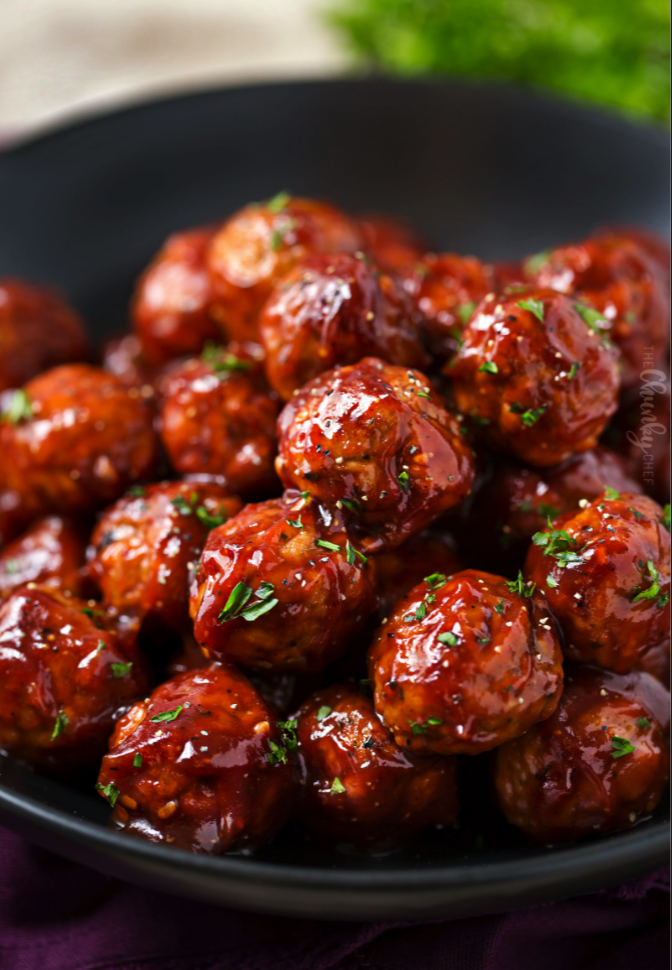 Sweet and Tangy Meatballs - Pioneer Plate