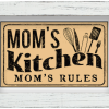 LARGE 11" X 17" I Mom's Kitchen Mom's Rules I Poster Art - Image 4
