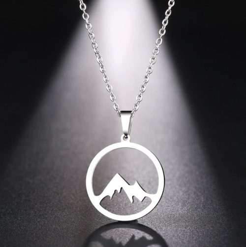 Mountain Necklace, Sterling Silver Pendant Minimalist Jewelry for Outdoor  Lovers | Fruugo BH