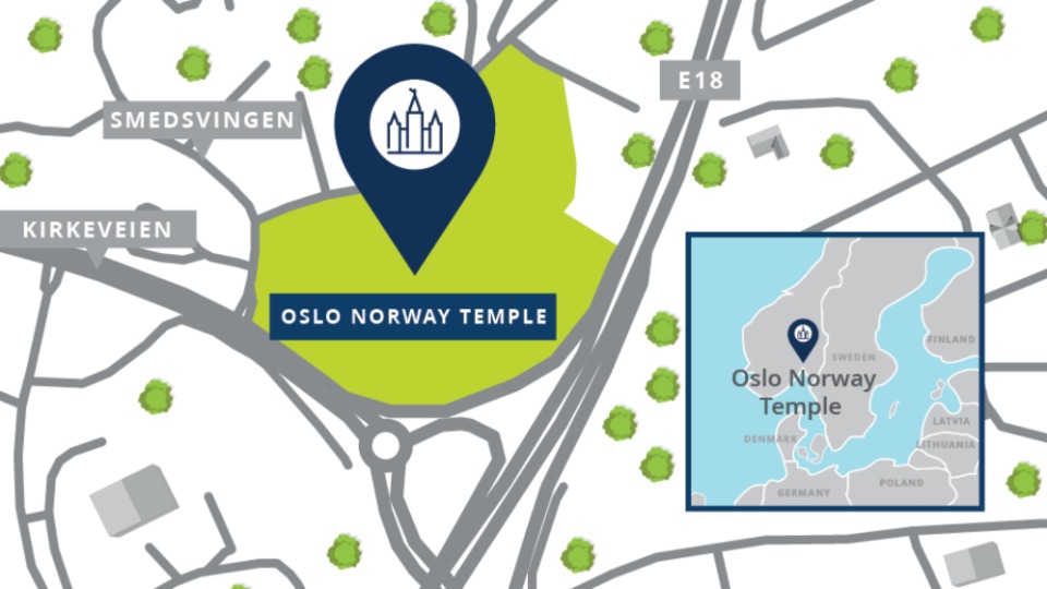 Oslo-Norway-Temple-map