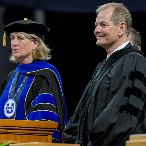 Featured image for “Elder Gary E. Stevenson Receives Honorary Doctorate at Utah State University”
