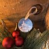 Snowy Nauvoo Temple Scene Ceramic Ornament - Image 2